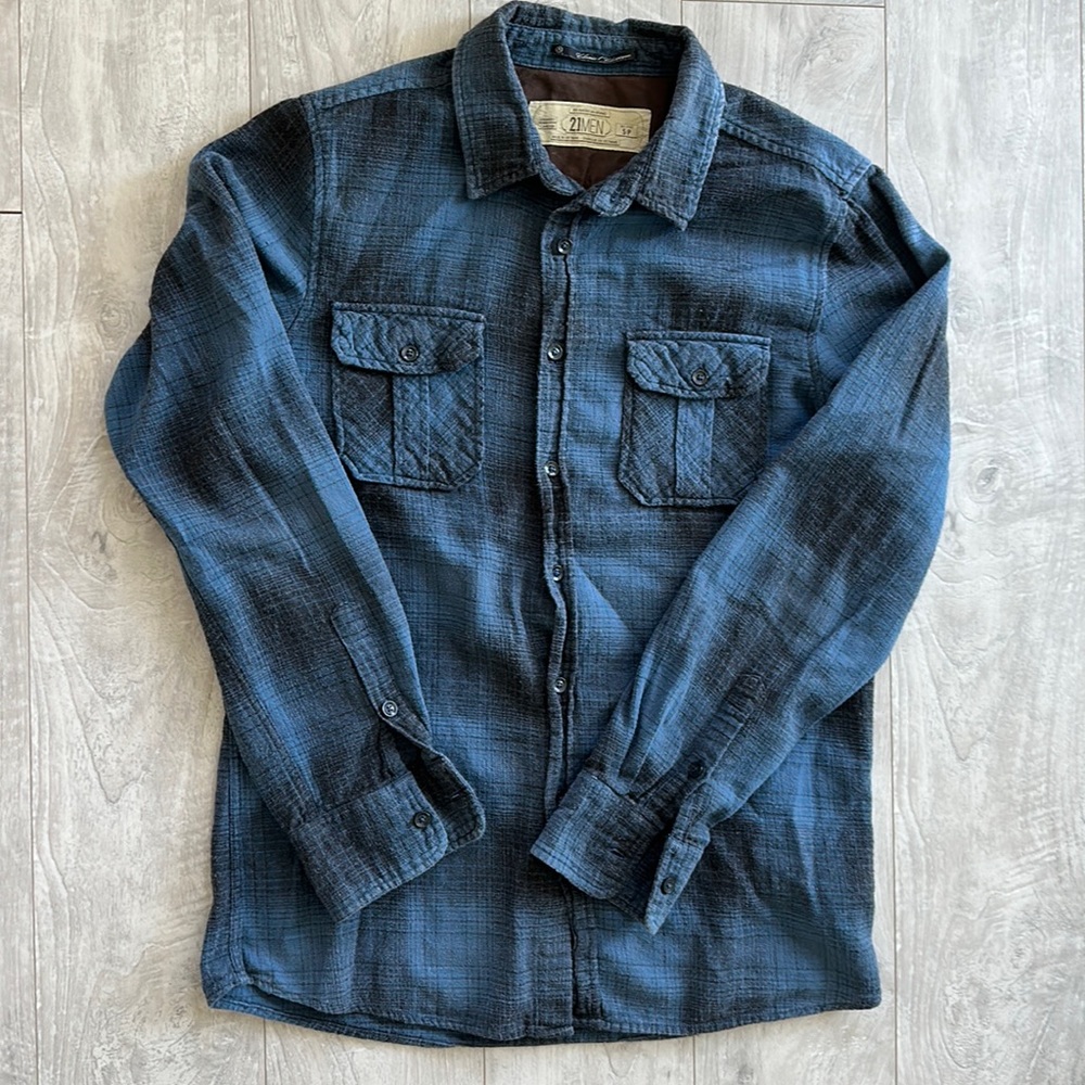 Forever 21 men’s. Small blue and black flannel. Small
